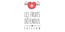 Logo Les fruits défendus de Saillon - Pressoir Biofruits - Le logo des fruits défendus de Saillon avec qui Biofruits collabore dans notre pressoir