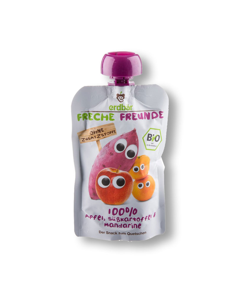 Compote à boire cerise, banane, pomme, avoine et riz BébésEnfants