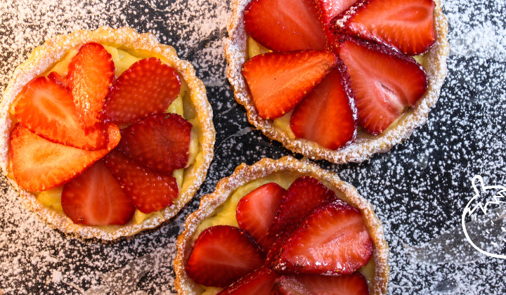 Tartelette aux fraises - Une photo de tartelettes aux fraises