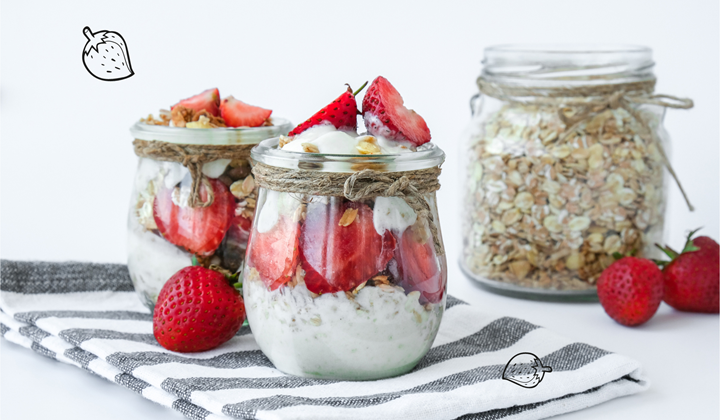 Muesli aux fraises