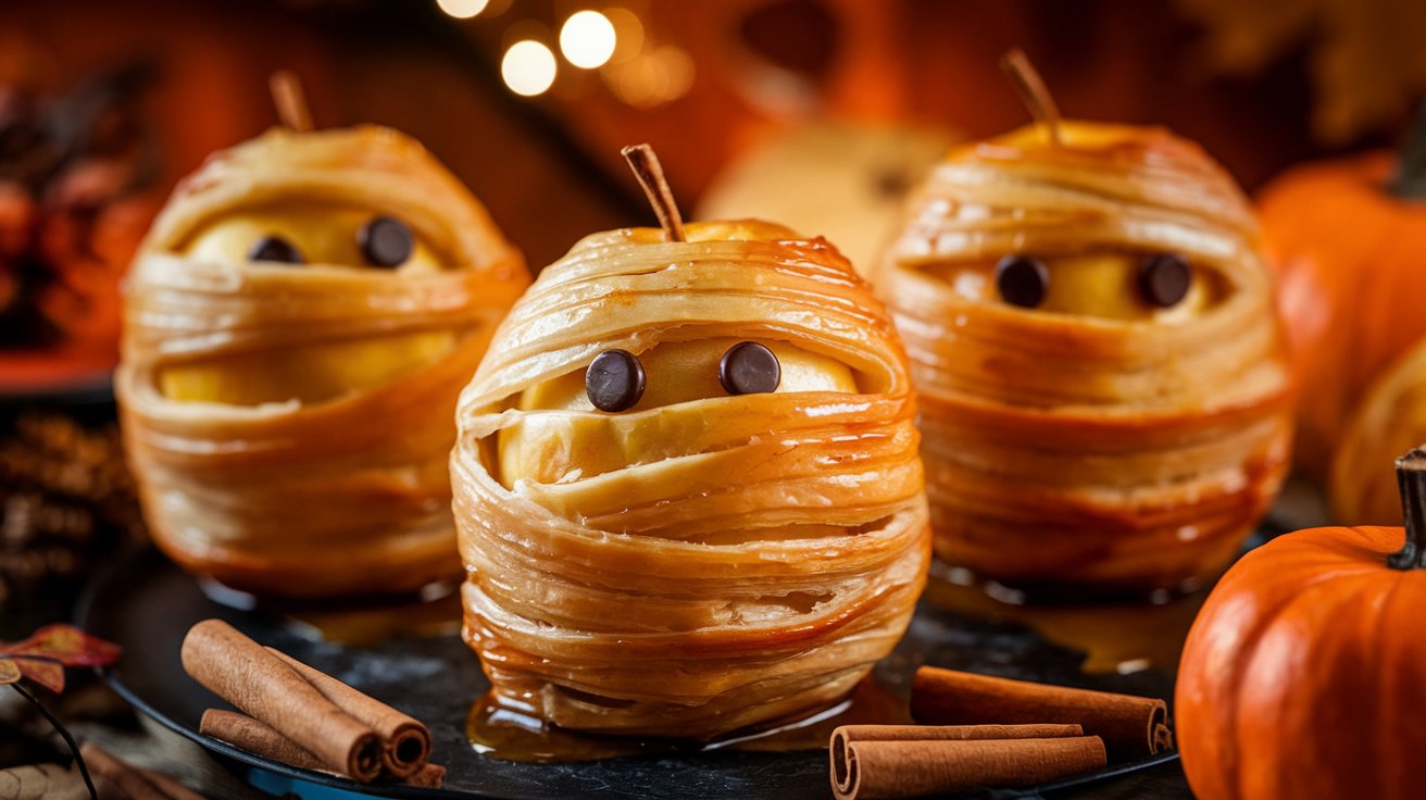 Pommes momies au Four - Recette d'Halloween !